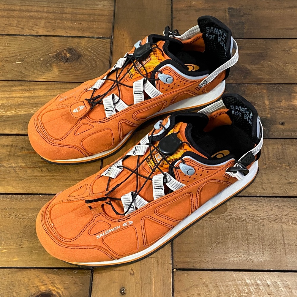 Salomon XT-Whisper Sample Arabian Spice Orange Suede Trail Shoe Gorpcore US 9.5